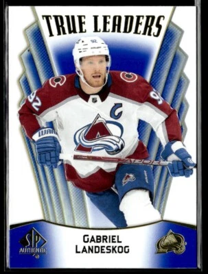 2021-22 Sp Authentic True leaders blue Gabriel Landeskog #TL-4 H7R2H - Image 1 of 2