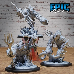 Water Elemental Guard #4839-#4841 by Epic Miniatures | 28mm Scale D&D Tabletop M - Picture 1 of 8