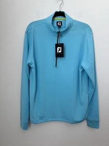 Camisa de golf Footjoy para hombre azul Hypr Midlay azul 1/4 cremallera pulóver mediana *defectos* - Imagen 1 de 16