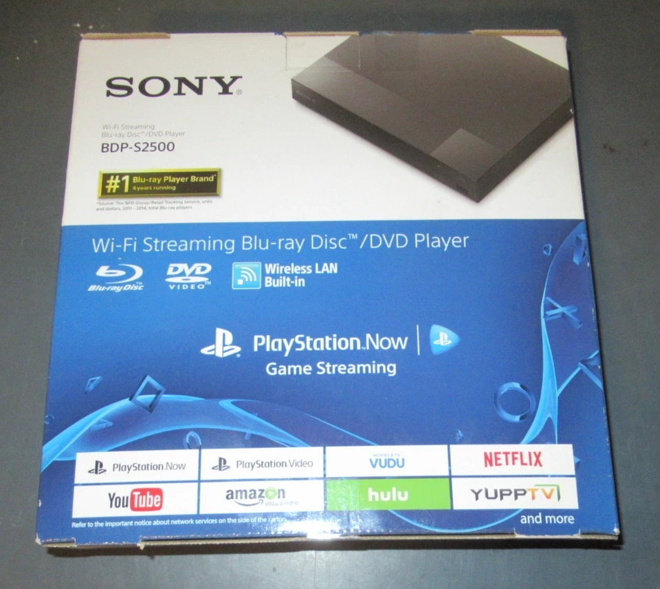 SONY BDP S2500 BLT In Wi-Fi BLU-RAY & DVD PLAY & PLAYSTATION GME STRM  BRAND NEW - Image 1 of 1