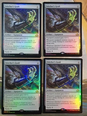 Stitcher's Graft x4 Foil Eldrich Moon MTG Magic the Gathering - Image 1 of 2