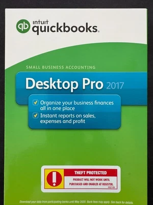 Intuit Quickbooks Desktop Pro 2017 Brand New Original Retail License Version - Image 1 of 4