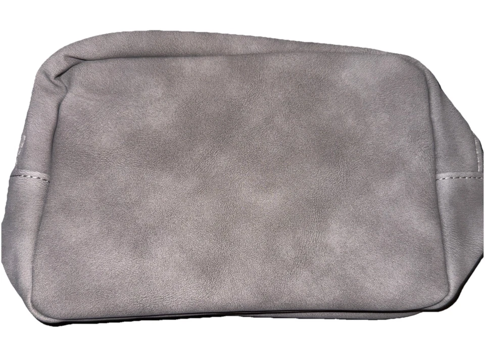 NWT Faux Suede Zip  Tech Case With Inside Mesh Pockets And Heavily Padded Sides - Image 1 of 4