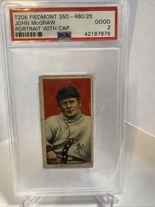 1909-11 T206 - John McGraw 350 Back Portrait With Cap - Picture 1 of 2