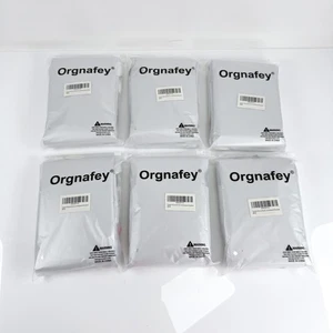 6 Orgnafey Silver and White Checkered Mylar Square Foil Balloon Wall Lot - Picture 1 of 11