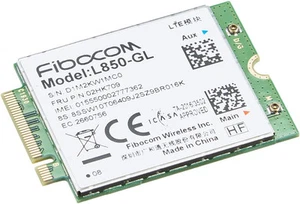 Genuine Lenovo ThinkPad Fibocom L850-GL CAT9 M.2 WWAN LTE Module - Afbeelding 1 van 2