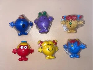 Mr Men Little Miss Mini Pencil Toppers Figur Spielzeug Komplettsatz Vintage 90er 5 NEU - Bild 1 von 14