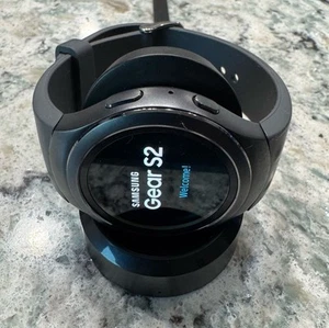 Samsung Gear S2 SM-R730V Verizon Smartwatch - Dark Gray - Picture 1 of 2
