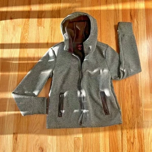 Joe Fresh Cremallera Frontal Sudadera con Capucha Gris Mujer Grandes Agujeros para el Pulgar Activo Senderismo Chaqueta - Imagen 1 de 7
