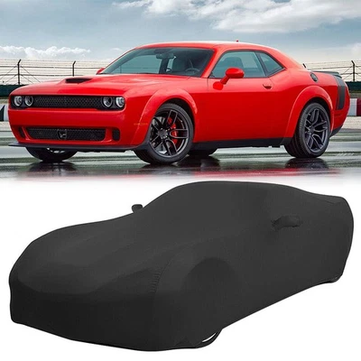 Black Indoor Car Cover Stain Stretch Dustproof For TOYOTA Celica Foto 1 de 4