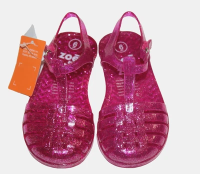 Sandalias Zapatos de Pescador Teeny Toes Bebé Niño Pequeño Rosa Plástico Correa Única Talla 6 Foto 1 de 4