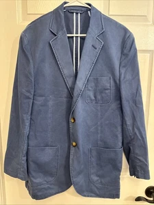 Vineyard Vines Shep & Ian Men’s Cotton Casual Blazer Sport Jacket Blue Large - Picture 1 of 5