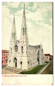 St Patricks Cathedral New York NY 1907 Posted litho  Postcard - Picture 1 of 2