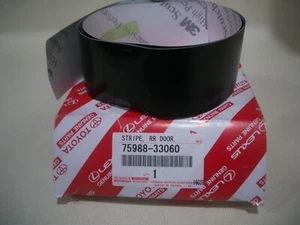LEXUS ES300H ES350 REAR DOOR BLACK OUT TAPE OUTSIDE FRONT DOOR LH NEW OEM - Picture 1 of 1