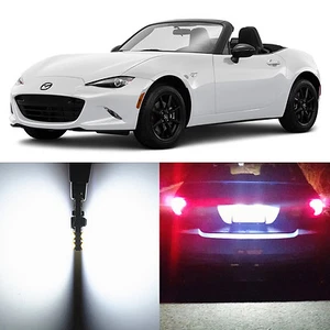 Alla Lighting License Plate Tag Light 2825L White LED Bulbs for Mazda MX-5 Miata - Picture 1 of 5