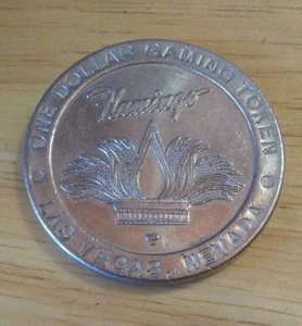 Flamingo Hilton Casino Las Vegas, NV One Dollar Gaming Token - Picture 1 of 3