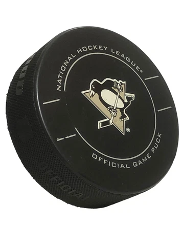 2009-2012 Pittsburgh Penguins Official Game Puck Sherwood Single Ring Series Cover