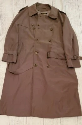 Винтажный Brooks Brothers двубортный шерсти съемный вкладыш Тренч большой  - Изображение 1 из 4