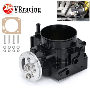 70MM Throttle Body Aluminum For Honda Civic Si K-Series K20K20A Acura RSX Black - Foto 1 di 12
