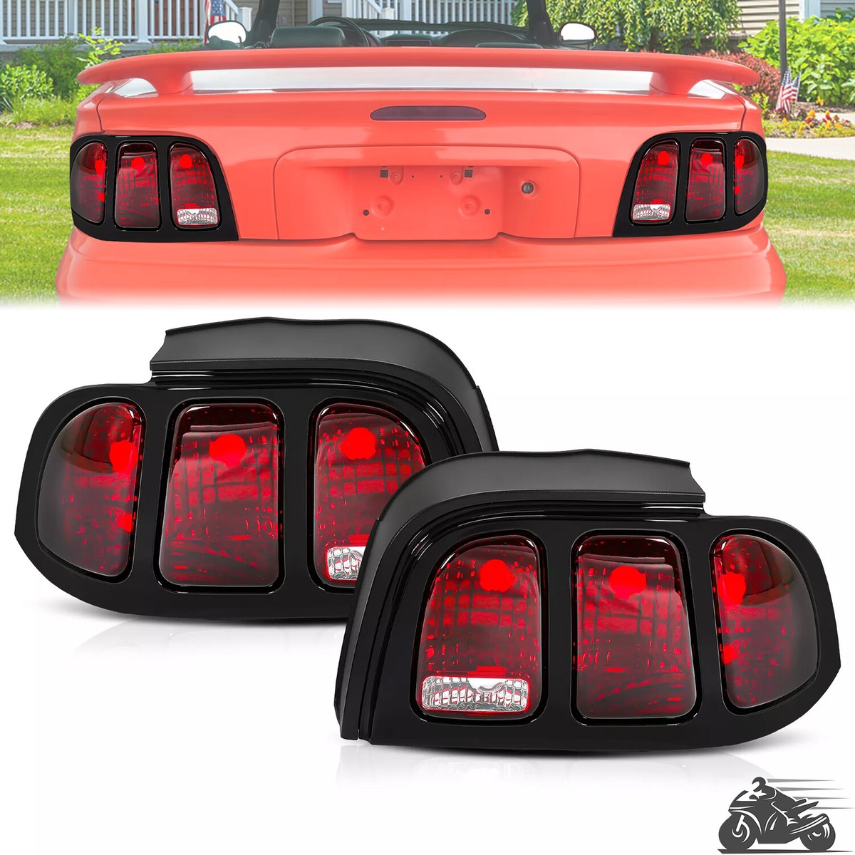 Juego De Luces De Esquina Para Ford Mustang 1994-1998 - Par De Luces Izquierda Y Derecha, Homologadas DOT/SAE