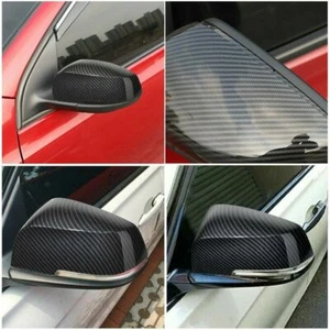 Carbon Fiber Replace Side Wing Mirror Cover Caps for BMW F22 F30 F31 F32 F36 X1 - Picture 1 of 8