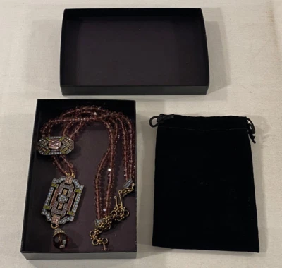 Collar + Colgante Heidi Daus Piedra Rosa y Cristal Foto 1 de 4