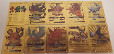 Pokemon TCG Basic GX Series 10 Card Lot Different Characters NEW Gold Foil TCG!