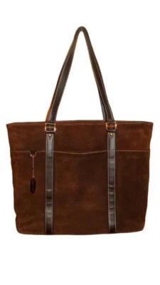 Mobile Edge Laptop Ultra Tote Bag Suede Brown Chocolate Computer METL08 - Image 1 of 4