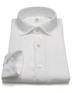Finamore 1925 Canvas Shirt IN White With - Bild 1 von 14