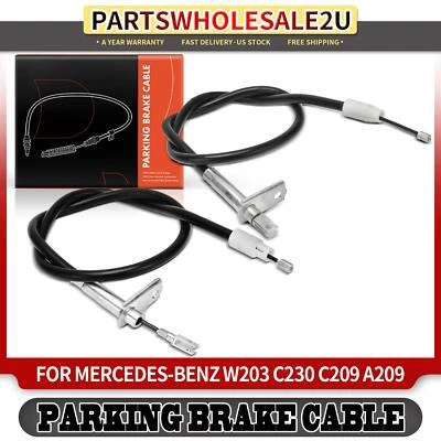 2pcs New Rear Side Parking Brake Cable for Mercedes-Benz C230 C240 C280 C32 AMG - Image 1 of 4