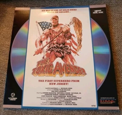 The Toxic Avenger Laserdisc 1986 Vestron Video Andrew Maranda Horror  Holepunch - Image 1 of 4