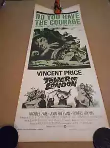 TOWER OF LONDON ~1962 ~ Authentic Studio-issued, Theatre Used, S/S US Insert - Picture 1 of 1