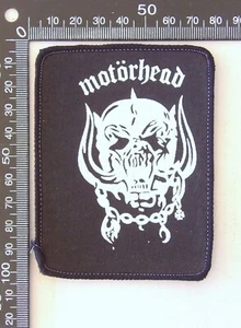Vintage 80s Motorhead Rock Band Souvenir Jacket Patch Woven Cloth Sew-On Badge - Bild 1 von 1