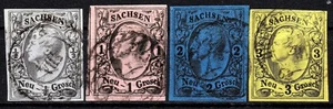 === AD Sachsen Mi. 8-11 gest., edición completa, gato 65 € == - Imagen 1 de 1