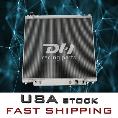 Radiador de aluminio de 2 filas para Ford Excursion F250/350/450/550 Super Duty 1999-2005 Foto 1 de 4