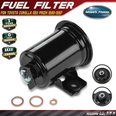 Fuel Filter for Toyota Corolla 93-97 Geo Prizm 93-97 L4 1.6L 1.8L GAS 2330019295 - Image 1 of 4