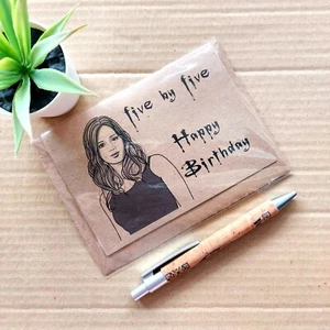 Funny Buffy Birthday Card - Faith Five by Five Buffy quote - Picture 1 of 3