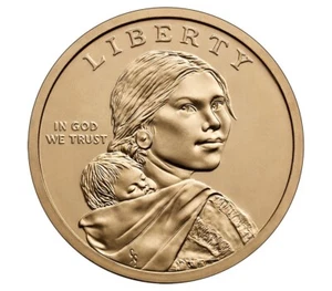 2025 Pristine Uncirculated Native Amercian Sacagawea Dollar Coin - Picture 1 of 2