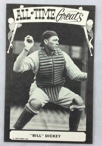 1973 Bill Dickey, New York Yankees TCMA All Time Greats Postcard