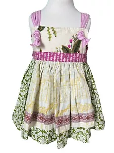 Matilda Jane Platinum Library Of Flowers Knot Dress Books EUC Sz 4 # 8/10 - Picture 1 of 4