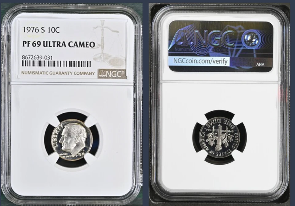 1976 S Roosevelt 10C NGC PF69 Ultra Cameo *freshly graded* - Image 1 of 1