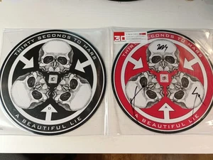 Signed Thirty Seconds To Mars A Beautiful Lie 2 x Picture Vinyl Autographed New - Imagen 1 de 11