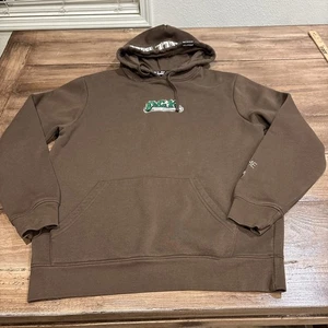 DGK Brown FTW Chaos Embroidered Graphics Streetwear Skater Pullover Hoodie SZ M - Picture 1 of 11