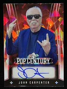 🎃🔥 2025 Leaf Pop Century Red Ice 💎 2/2 Autograph #BA-JC4 John Carpenter - Picture 1 of 2