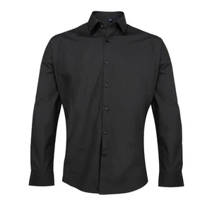 Premier Camisa de popelina de manga larga gruesa para trabajar hombre (RW2814) - Imagen 1 de 4