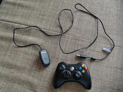 Controller Xbox 360 per Windows con Ricevitore Wireless per PC Nero - Immagine 1 di 4