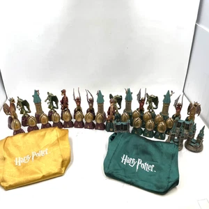 Harry Potter Wizard Chess Set Deagostini Dragon Set Complete In Bags - Picture 1 of 15