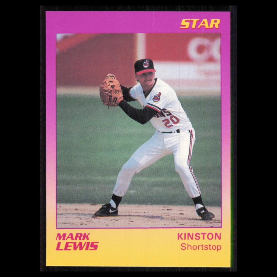 Mark Lewis #12 1989 Star Minor League Kinston Indians Baseball Card MLB NM Foto 1 de 3