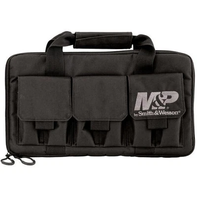 S&W M&P Pro Tac Padded Double Handgun Case Pockets Smith Wesson Range Bag 110029 - Image 1 of 3
