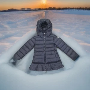 Moncler girls navy blue toddler goose down jacket Size 6 - Picture 1 of 13